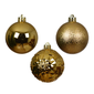 GOLD BAUBLES PACK OF 5